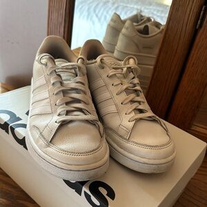 Adidas white sneakers - size 8